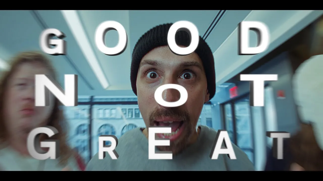 Title card from Good Not Great